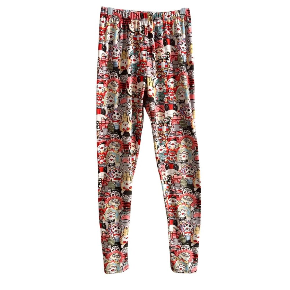 Monster Zombie Womens Ankle Leggings High Rise One Size By Design USA